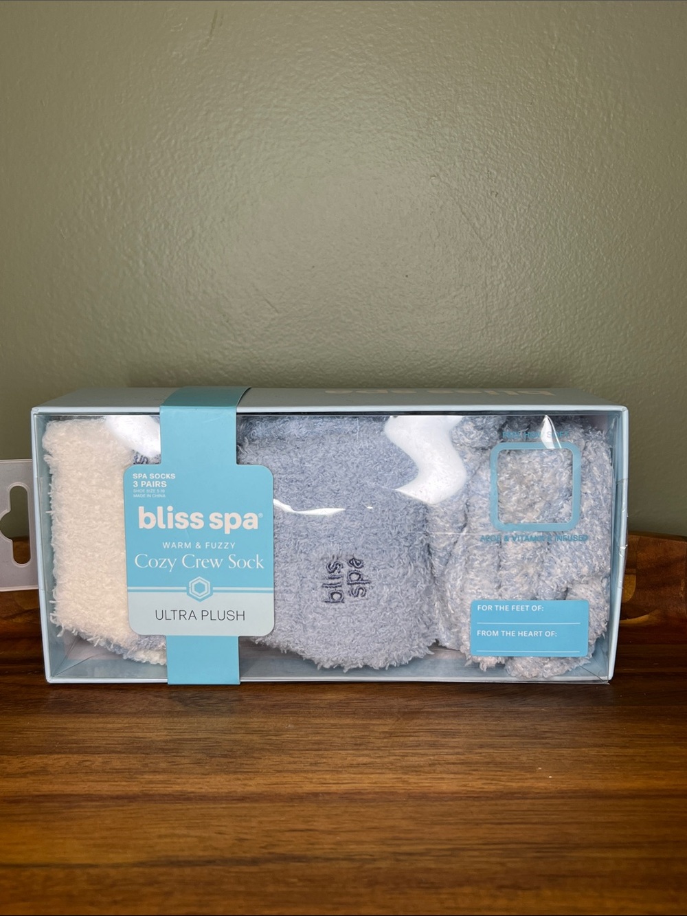 bliss spa Cozy Crew Ultra Plush Socks - 3 pairs
